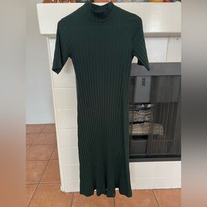 Zara Dark Green Long Sleeve Dress
